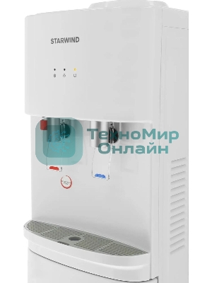 Кулер для воды Starwind SW-1113EW, верхняя загрузка, нагрев 95 °С, охлаждение 10 °С, белый