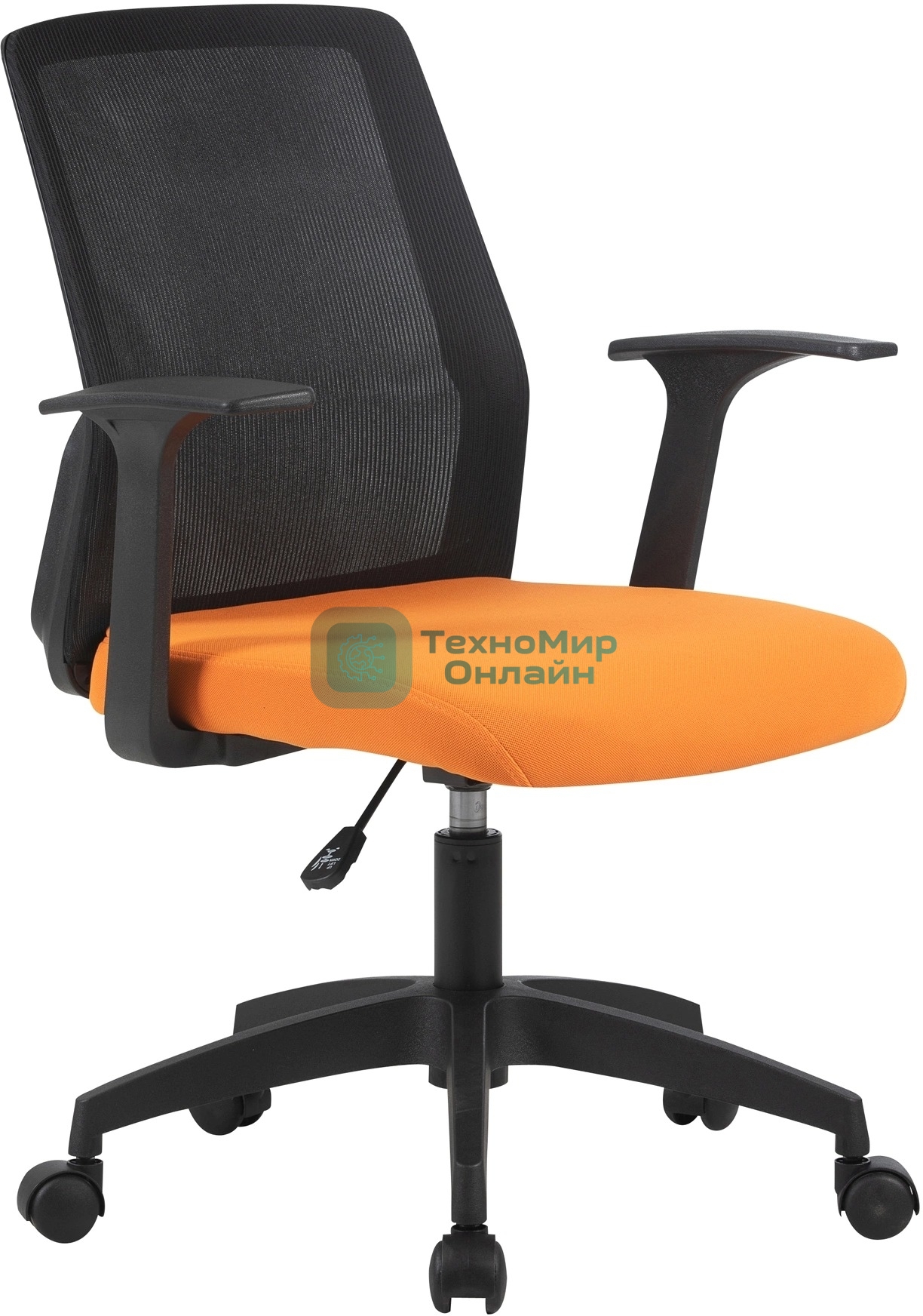 Кресло Cactus CS-MC222-BKOR черный, сетка, 100 кг