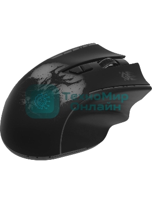 Мышь беспроводная Defender Kronos GM-695 черный, 1600 dpi, радиоканал, USB, кнопки - 7