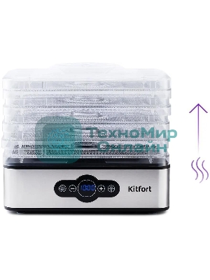 Сушилка для овощей и фруктов Kitfort KT-1914 5под. 240 Вт, черный