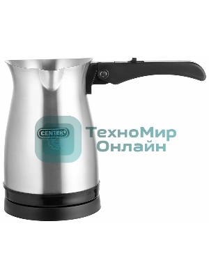 Электрическая турка Centek CT-1099 SS серебристый, исп. кофе - молотый, 0.5 л, 480 Вт