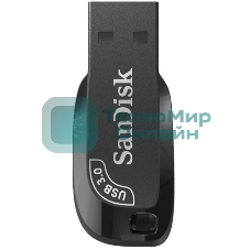 Флешка USB SanDisk Ultra Shift (SDCZ4A64G-F46), 64GB, USB 3.0, R/W 100/45, черный