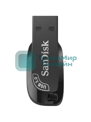 Флешка USB SanDisk Ultra Shift (SDCZ4A64G-F46), 64GB, USB 3.0, R/W 100/45, черный