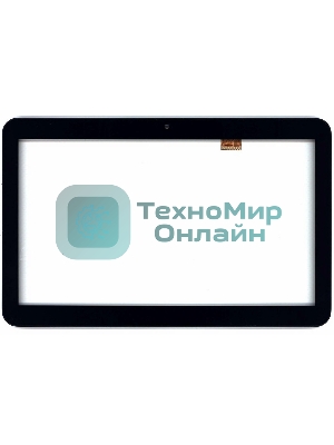 Сенсорное стекло (тачскрин) для Irbis TZ144. черное с рамкой