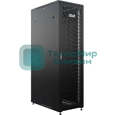 Шкаф серверный NTSS Премиум (NTSS-R42U80100PD/PDD-BL) напольный 42U 800x1000 мм пер. дв. перфор. металл 900 кг серый 910 мм 160 кг 1987 мм IP20 сталь