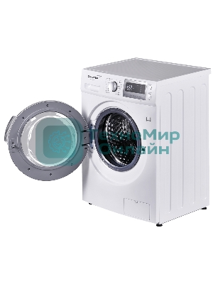 Стирально-сушильная машина Maunfeld MFWM1586WHS белая, загрузка фронтальная 8 кг, 1200об/мин, класс А