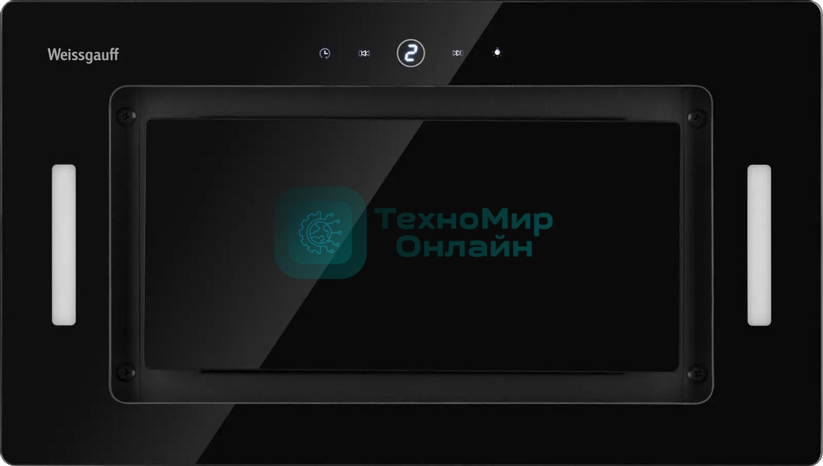 Встраиваемая вытяжка Weissgauff Aura 1350, управление сенсорное, черный