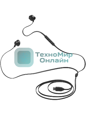 Проводные наушники JBL Tune 305C черный, вкладыши, USB Type-C