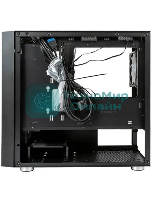 Компьютерный корпус Minitower mATX Eurocase 00-01003410 M07 3ARGb черный без БП закаленное стекло USB 3.0