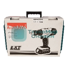 Дрель-шуруповерт Makita DDF453SYE, 18 В, 1,5 Ач, 42 Нм, щеточный