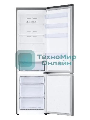 Холодильник Samsung RB38C600CS9/EF серебристый двухкамерный 276/114л морозилка снизу, No Frost