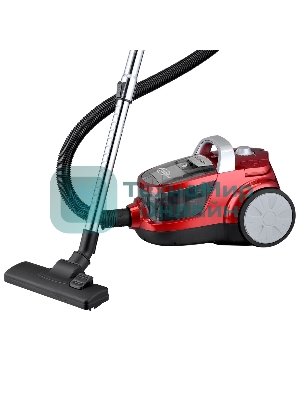 Пылесос Delta LUX DL-0836 красный, 450/2600 Вт, уборка сухая, пылесборник контейнер 2 л