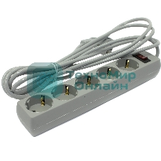 Сетевой фильтр ExeGate EX221186RUS SP-5-3G (5 розеток, 3 м, евровилка, серый)