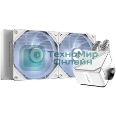 Комплект жидкостного охлаждения ID-COOLING DASHFLOW 240 BASIC WHITE белый 120мм алюминий+медь 1800rpm 35.2db 4-pin 260W