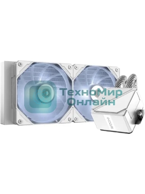 Комплект жидкостного охлаждения ID-COOLING DASHFLOW 240 BASIC WHITE белый 120мм алюминий+медь 1800rpm 35.2db 4-pin 260W