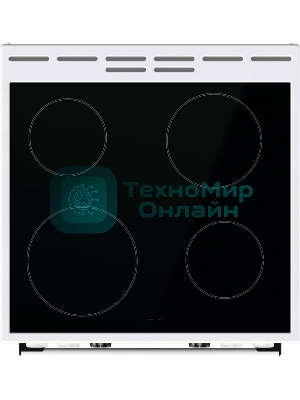 Плита электрическая Gorenje GEC6C40WD белый, конфорок 4 электрических, духовка 71 л, 60 см x 85 см x 60 см