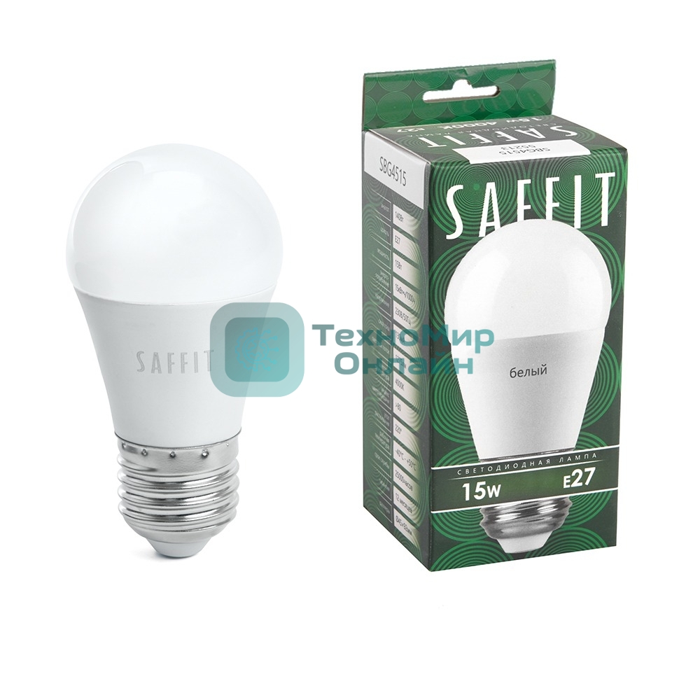 Лампа светодиодная Feron SBG4515 LED 15Вт Е27 белый матовый шар