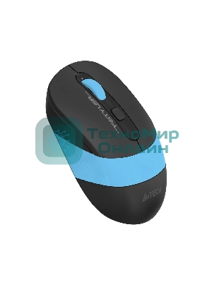 Мышь беспроводная A4Tech Fstyler FG10S черный/синий, 2000 dpi, радиоканал, USB, кнопки - 4