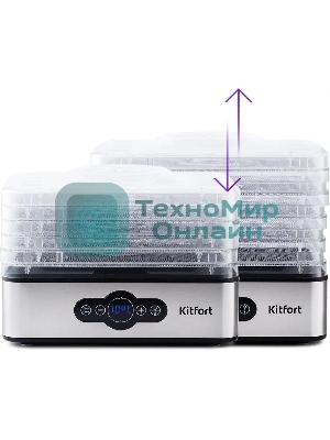 Сушилка для овощей и фруктов Kitfort KT-1914 5под. 240 Вт, черный