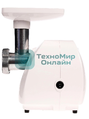 Мясорубка электрическая Аксион М25.01 белый, 1500 Вт, 1.7 кг/мин, защита от перегрузки, насадки - 3