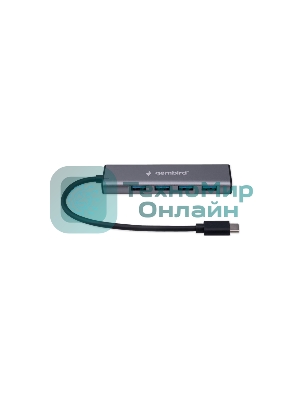 USB-концентратор Gembird UHB-U3P7-02, USB Type-C 3.1, 7хUSB, USB Type-C