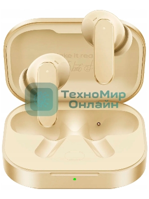 Наушники TWS Realme Buds Air 8 золотистый, внутриканальные, Bluetooth, активное шумоподавление, до 10 ч