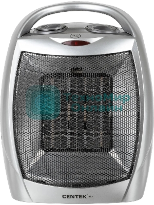 Тепловентилятор Centek CT-6020 серый, 750/1500 Вт, 15 м2, термостат
