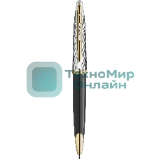 Ручка шариков. Waterman Reflections of Paris Carene DeLuxe (2200946) Black GT M син. черн. подар.кор.