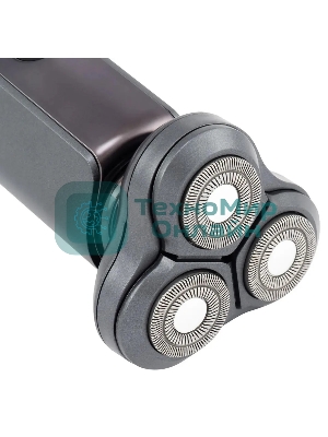 Электробритва роторная Hyundai H-SH8080 реж.эл.:3 питан.:аккум. серебристый