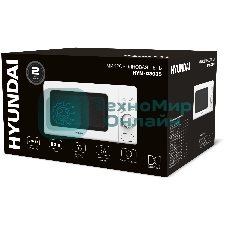 Микроволновая печь Hyundai HYM-D3035 белый, 20 л, 700 Вт, переключатели - поворотный механизм
