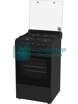 Плита газовая Дарина 1B GM441 002 At антрацит, конфорок 4, духовка 50 л, 50 см x 85 см x 51 см