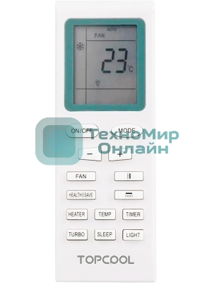 Кондиционер сплит-система TOPCOOL TR-12SBST1 12000 BTU, 32 м², 28 дБ, охлаждение, обогрев, осушение, белый