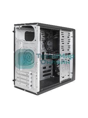 Компьютерный корпус Minitower ExeGate mEVO-7807-XP450 (mATX, БП XP450 с вент. 12см, 1*USB+1*USB 3.0, черный, 1 вент. 12см с RGb подсветкой)