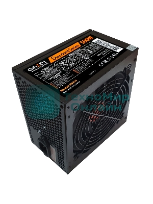 Блок питания Ginzzu SB500, 500Вт, 120мм, черный