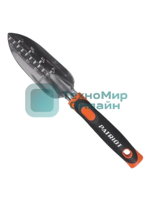 Лопатка посадочная, узкая, Patriot SNP 320, мерные насечки, 320 мм, алюминий, PP+TPR рукоятки