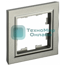 Рамка 1-местная IEK BRITE РУ-1-БрШ шампань