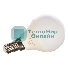 Лампа светодиодная SAFFIT SBG4509 (55081) 9Вт Е14 белый матовый шар
