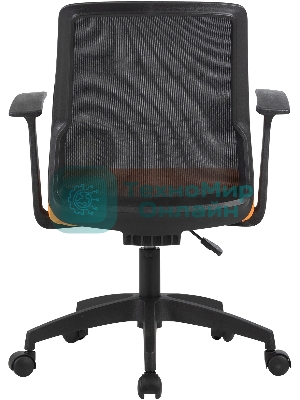 Кресло Cactus CS-MC222-BKOR черный, сетка, 100 кг