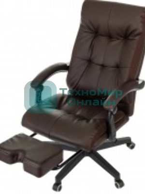 Кресло Бюрократ CH-824MSG-BF коричневый, экокожа