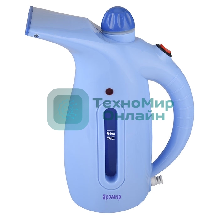 Отпариватель ЯРОМИР ЯР-041П голубой, 750 Вт, 25 г/мин, 350 мл