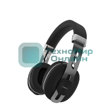 Беспроводные/проводные наушники Maxvi MHF-202BT черный, полноразмерные, Bluetooth + проводной, до 15 ч