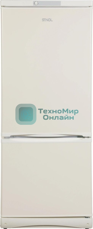 Холодильник Stinol STS 150 E бежевый двухкамерный 189/54л морозилка снизу