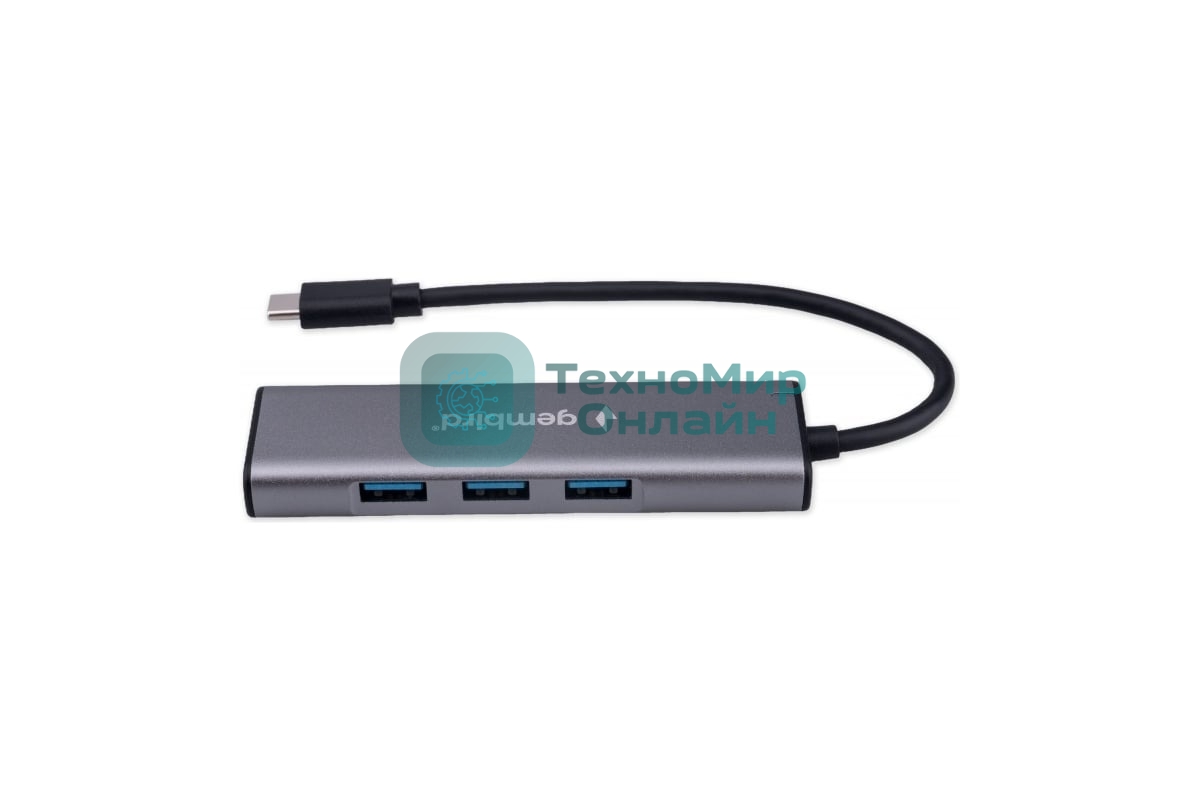 USB-концентратор Gembird UHB-U3P7-02, USB Type-C 3.1, 7хUSB, USB Type-C