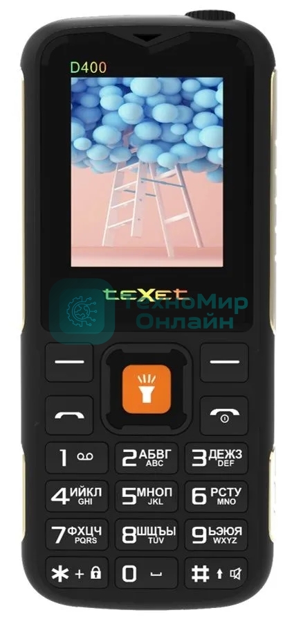 Мобильный телефон teXet TM-D400 черный