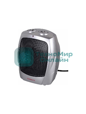 Тепловентилятор EUROLUX ТВК-EU-1, серый, 1800 Вт, 22 м2, термостат, 3 режима 67/2/6