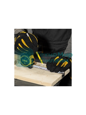 Рулетка Denzel 5м х 25мм, двухкомп. корпус, магнитный обрезиненный зацеп