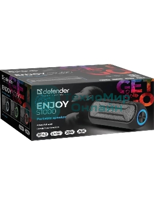 Акустическая система Defender Enjoy 1.0 S1000 черный 20 Вт