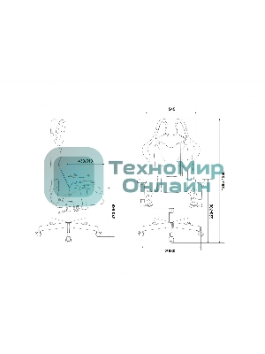 Кресло Бюрократ VIKING KNIGHT LT10 FABRIC коричневый, ткань, 120 кг, механизм качания