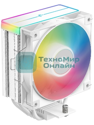 Кулер для процессора DEEPCOOL AG400 WH ARGb V2 белый 120мм алюминий+медь 2100rpm 31.6db 4-pin 220W 152мм