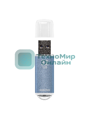 Флешка USB Smartbuy V-Cut series Blue (SB32GbVC-B), 32Gb, USB 2.0, R/W 25/15, голубой